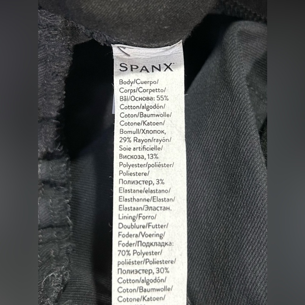 Spanx‎ Stretch Twill Cargo Jogger in Washed Black L - Picture 8 of 8